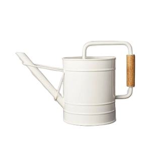 Bastón de riego en forma de cilindro redondo de metal elegante Puro Blanco de alta calidad para plantas y flores - Product Image 1