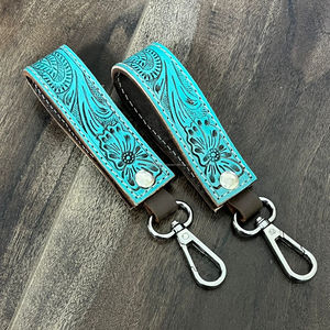 พวงกุญแจหนังวัวแท้สำหรับผู้หญิงพวงกุญแจหนังวัวแท้แบบ2025ใหม่ดีไซน์เนอร์งานแฮนด์เมด - Product Image 5