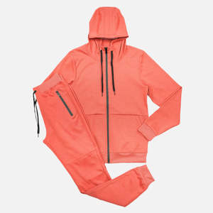 Conjunto de Chándal Deportivo Unisex de Forro Polar Térmico con Cremallera Completa, Diseño Liso, Novedad 2026, Ropa Deportiva Modesta - Product Image 1