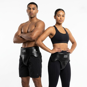 Customized Groin Guard for Boxing & MMA Reinforced <b>Synthetic</b> <b>Leather</b> Protector for Maximum Safety and Comfort - Product Image 1