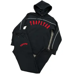 TRAPSTAR NOIR ROUGE SURVÊTEMENT PERSONNALISÉ HOMME TRAPSTAR LONDON SURVÊTEMENTS HOMME