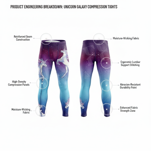 Customized Brand Name Printed Compression New Design Quick Dry Breathable Leggings Comfortable High Performance Skinny Pants - Product Image 2