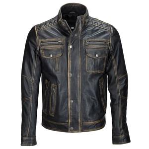Veste en cuir pour homme, veste en cuir marron, veste en cuir de haute qualité, mode britannique, veste en cuir pour homme - Product Image 1