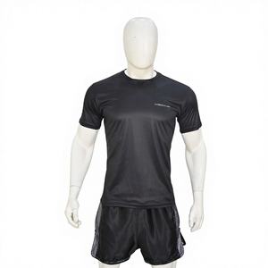 Vente en gros OEM hommes réfléchissant Fitness T-Shirt nuit course bandes de sécurité tissu à séchage rapide respirant maille dos athlétique Shorts - Product Image 1