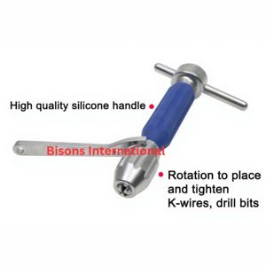 Portabrocas Universal para Cirugía General con Certificación CE de Bisons International, Instrumento Quirúrgico Ortopédico - Product Image 1