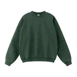 Sudadera de punto personalizada vintage con lavado ácido, manga larga, talla grande, estampado gráfico, estilo urbano, venta al por mayor, para otoño - Product Image 4