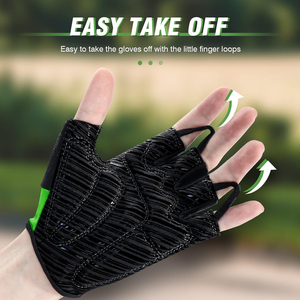 Guantes Deportivos de Ciclismo de Medio Dedo para Verano, Transpirables, Antideslizantes, con Almohadilla de Gel, Unisex, Servicios OEM, para Bicicleta de Montaña, Carretera, Gimnasio, Carreras, Esquí - Product Image 4