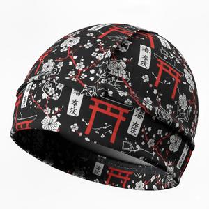Gorros de punto sublimados, gorro de invierno con logotipo personalizado multicolor en toda la superficie, gorro de ciclismo sublimado. - Product Image 6