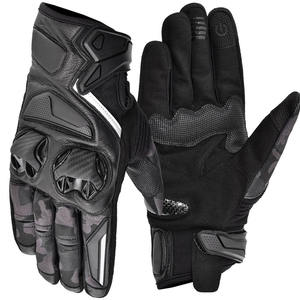 Gants de moto en fibre de carbone, gants tactiques à doigts complets, équipement de protection pour la course à moto - Product Image 1
