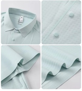 Camisa Polo Clásica para Hombre, Lisa, de Manga Corta, con Cuello y Puños con Detalles en Contraste, Corte Ajustado, Estilo Casual de Negocios, para Golf - Product Image 3