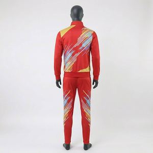 Ensemble de survêtement d'entraînement d'hiver personnalisé pour équipe, vêtements de sport pour football, soccer, basketball et entraînement, 100% coton - Product Image 3
