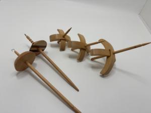 Hiladora turca de madera artesanal y hiladora de caña para hilar hilo, artesanía con fibras y fabricación textil - Product Image 5