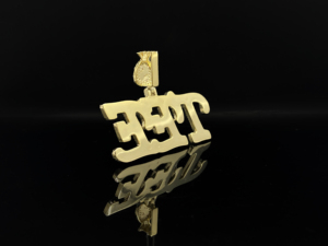 Collier Pendentif Hip Hop en Alliage Plaqué Or avec Diamants Sertis, Style Fashion King - Product Image 4