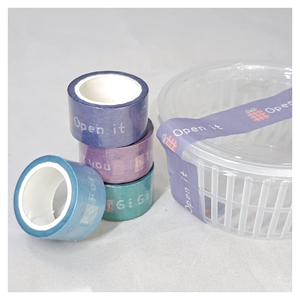 Ruban washi imprimé de timbre personnalisé d'emballage auto-adhésif coloré de mode - Product Image 6