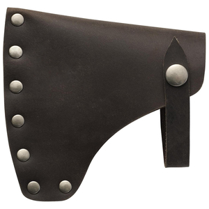 Hacha de Acero Inoxidable de Damasco Hecha a Mano con Funda de Cuero, Venta al por Mayor de Hachas para Senderismo y Camping - Product Image 1