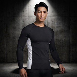 High Performance Active wear For Daily Sports Wear <b>Men</b> <b>Compression</b> <b>Shirt</b> Supportive Gym Outfit Sessions <b>Men</b> <b>Compression</b> <b>Shirt</b> - Product Image 3