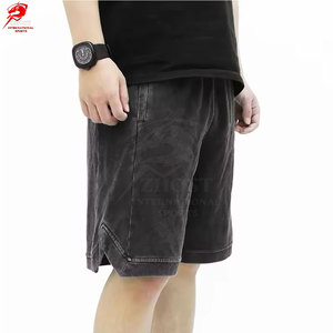 Premium Quality Soft Fabric Relaxed Fit Trendy Fashion <b>Men</b> Acid Wash <b>Shorts</b> <b>For</b> Casual Outdoor Daily Wear - Product Image 2