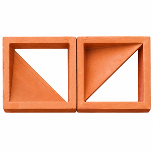 Bloque Decorativo de Arcilla Terracota Natural con Diseño Geométrico Calado para Detalles Arquitectónicos de Pared y Suministro al por Mayor - Product Image 1