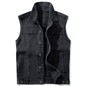 Best Design Customized High Quality Winter Denim Vest <b>Men</b> Cotton Filled Breathable Windproof Eco-Friendly Quick Dry Outdoor - Product Image 1