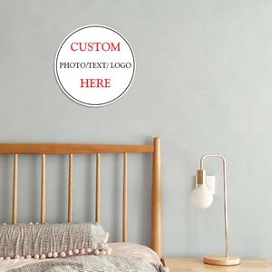 Insegna Decorativa in Metallo Personalizzata con Logo e Testo - Design Rotondo - Product Image 4