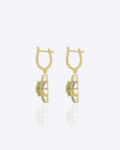 Pendientes Empress Flora, Elegantes Pendientes Colgantes con Diseño Floral para Mujer, Ideales para Fiestas, Bodas, Eventos Nocturnos, Joyería de Moda, Regalo - Product Image 1