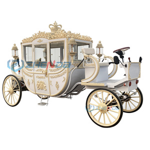 White Royal Horse Carriage Manufacturer/wedding Electric Vehicle Wagon/sightseeing Electric Horseless Carriage - Product Image 2