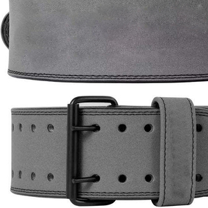 High Quality leather weightlifting belt designed for maximum stability heavy lifts gym performance gear - Product Image 3