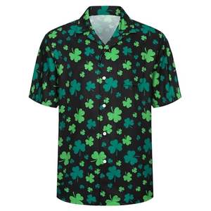 Camisa Casual de Algodón para Hombre, Manga Corta, Estampado Tropical Hawaiano, con Botones, para Playa, Verano, Colorida, Floral - Product Image 6