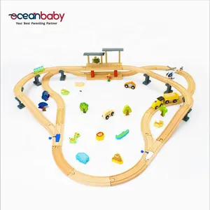 थोक मरम्मत खिलौना ट्रेन-पर्यावरण के अनुकूल 71pcs मोल्ड ट्रेन ट्रैक खिलौने