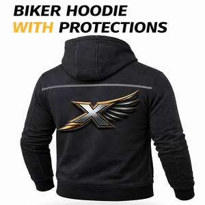 Classic Armoured Polyester/Cotton Quick Dry Customizable Unisex Motorcycle Hoodie CE Approved Removable <b>Protectors</b> Reinforced - Product Image 3