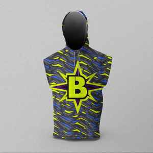 Conjunto de Jersey Personalizado con Capucha y sin Mangas 7V7 con Número 24 y Estampado Geométrico, Ropa Deportiva Ajustada para Hombre, para Todas las Temporadas - Product Image 3