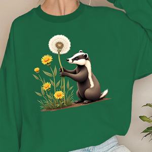 Sudaderas mujer tejón con diente de león - Product Image 5