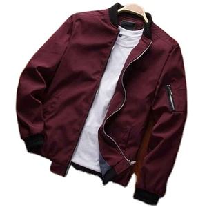 Blouson de baseball mince et mince à manches longues pour hommes blousons coupe-vent à fermeture éclair vêtements de marque veste de baseball pour hommes - Product Image 1