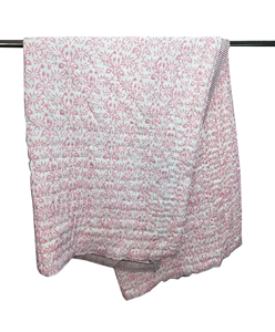Classic Traditional Pink Floral Printed Fluffy <b>Quilt</b> Handmade 100% Cotton Reversible All-Season Hotel Home Decor - Product Image 3