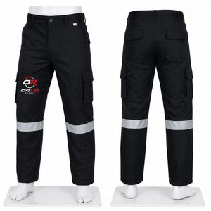 กางเกงทำงาน ORVO รุ่น Unisex สีเทาเข้ม มีกระเป๋าใส่เครื่องมือ ระบายอากาศได้ดี ได้รับการรับรองมาตรฐาน CE ทนทานต่อการเสียดสี ผลิตจากโพลีเอสเตอร์/คอตตอน พิมพ์ลายดิจิตอล - Product Image 4