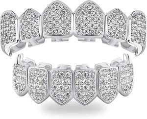 Grillz de luxe en or et diamants – Bijoux dentaires entièrement incrustés - Product Image 2