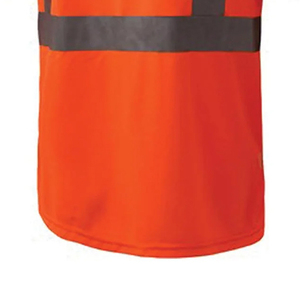 Custom High Visibility <b>Hi</b> <b>Vis</b> Construction Workwear T-<b>shirts</b> Short Sleeve Safety T <b>Shirt</b> with Reflective Stripes and Your Logo - Product Image 2