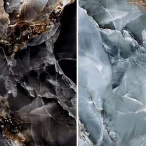 Revêtement mural en porcelaine émaillée sculptée 600x1200, grand format, haute brillance, texture luxueuse pour les murs des propriétés commerciales. - Product Image 6