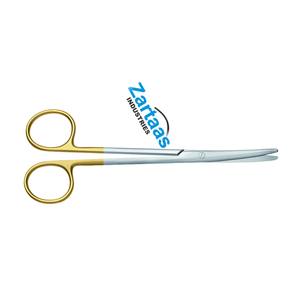 Tijeras de Disección Metzenbaum de Acero Inoxidable de Alta Calidad, Punta Curva y Obtusa, 18 cm, Mango Chapado en Oro, Kit Quirúrgico Clase II CE - Product Image 6