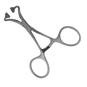 Pinces à serviettes en acier non perforantes à dents arrondies, porte-serviettes Lorna, instrument médical, pinces à serviettes chirurgicales 5 pouces - Product Image 4
