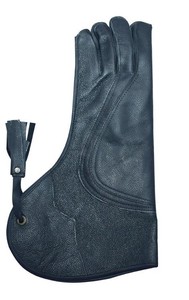 Gants de chasse aux oiseaux imperméables de qualité supérieure en daim double épaisseur, doublure en cuir, poignet contrastant, pour la fauconnerie et la capture d'animaux (faucon, hibou, etc.) - Product Image 3