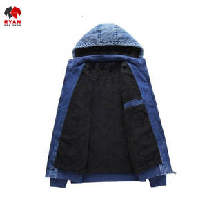 Chaqueta Vaquera Personalizada de Primera Calidad Ryan Pro Gear para Hombre, Cierre de Botones, Acolchada, de Secado Rápido, con Capucha - Product Image 2