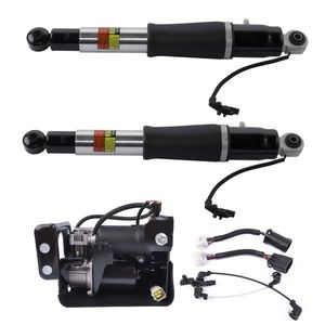 2pcs Rear Shock Absorbers 1pc Air Compressor Compatible for Cadillac Escalade Chevy Suburban GMC Yukon 2015-2019 Model 23151122 - Product Image 1