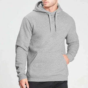 High Quality Winter Front Custom Logo <b>Lightweight</b> <b>Hoodie</b> for Men Plus Size Breathable Embroidered Solid Pattern - Product Image 2