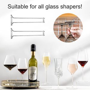 Support à Verres à Vin en Métal à Suspendre Sous l'Étagère, Organisateur de Verres à Vin Inversés en Acier Inoxydable, Vente Chaude - Product Image 3