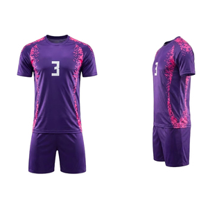 Uniforme de Fútbol Sublimado Morado para Hombre Adulto, Transpirable, de Poliéster, Servicio Personalizado OEM - Product Image 1