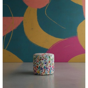 Nuevo Puff Redondo de Tela con Diseño Floral, Estilo Bohemio, Otomana para Dormitorio, Paquete Individual - Product Image 2