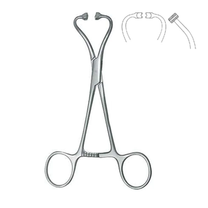Pinzas para Toallas Backhaus, Manuales, de Acero Inoxidable, Uso Dental Profesional, Diseño Ergonómico de Bola y Encaje, Tamaño Personalizable - Product Image 1