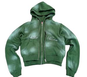 Haute qualité soleil délavé Double fermeture éclair à capuche 100% coton lourd Double couche fermeture éclair lavage acide sweats à capuche pour unisexe 2025/26 - Product Image 1