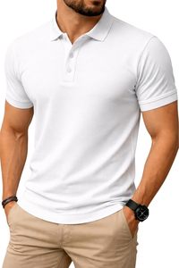 Camiseta Polo de Negocios Sin Plancha Diseñada para Hombres con un Atractivo Transpirable para Uso Diario - Product Image 2